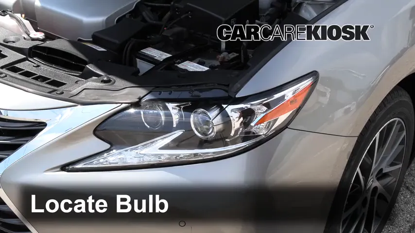 2017 Lexus ES350 3.5L V6 Lights Headlight (replace bulb)